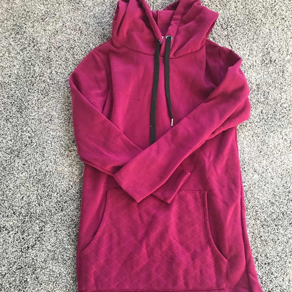 Magenta Tunic Hoodie